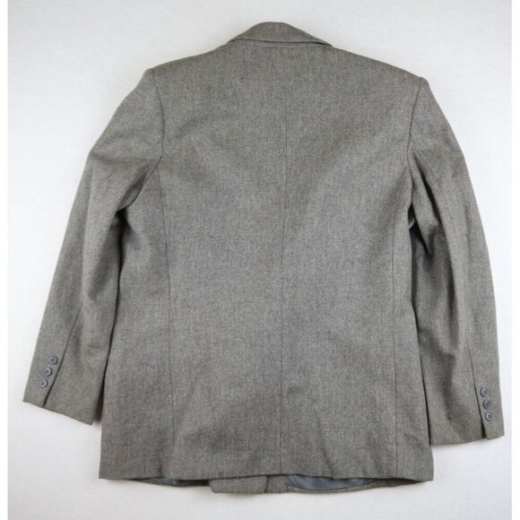 VINTAGE WOMEN'S GRAY WOOL BLAZER SUIT JACKET - BOSTON CLIPPER - SIZE 12 - Picture 4 of 6
